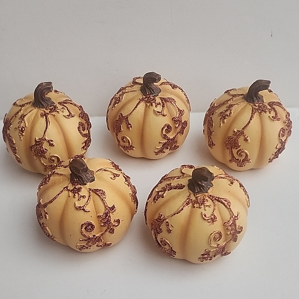 Decorative Mini Pumpkins Cinderella Wedding Set Of 5